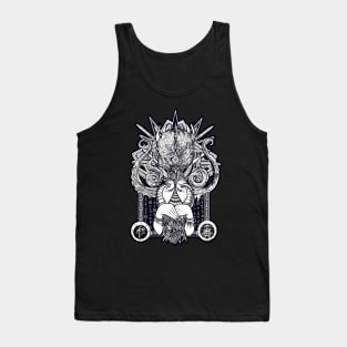 Golden Goat Totem Chaos Magic Gematria Zodiac Scull Tank Top